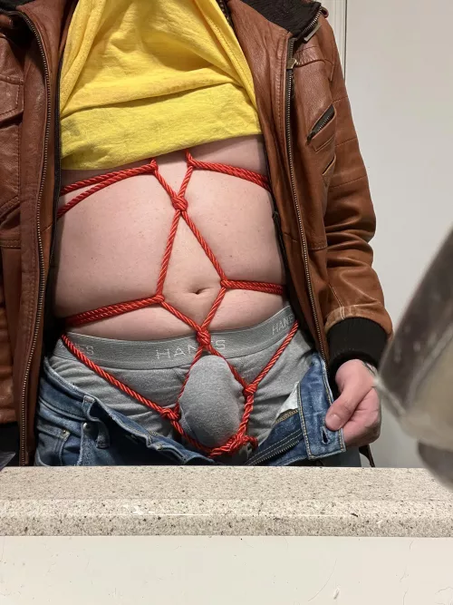 Aaaaaaaaa I love wearing shibari under my clothes by N0th1ng3v1L