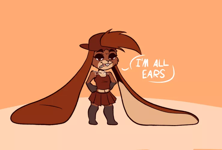 All ears (Art by me) by Anarcho-Bunnyist