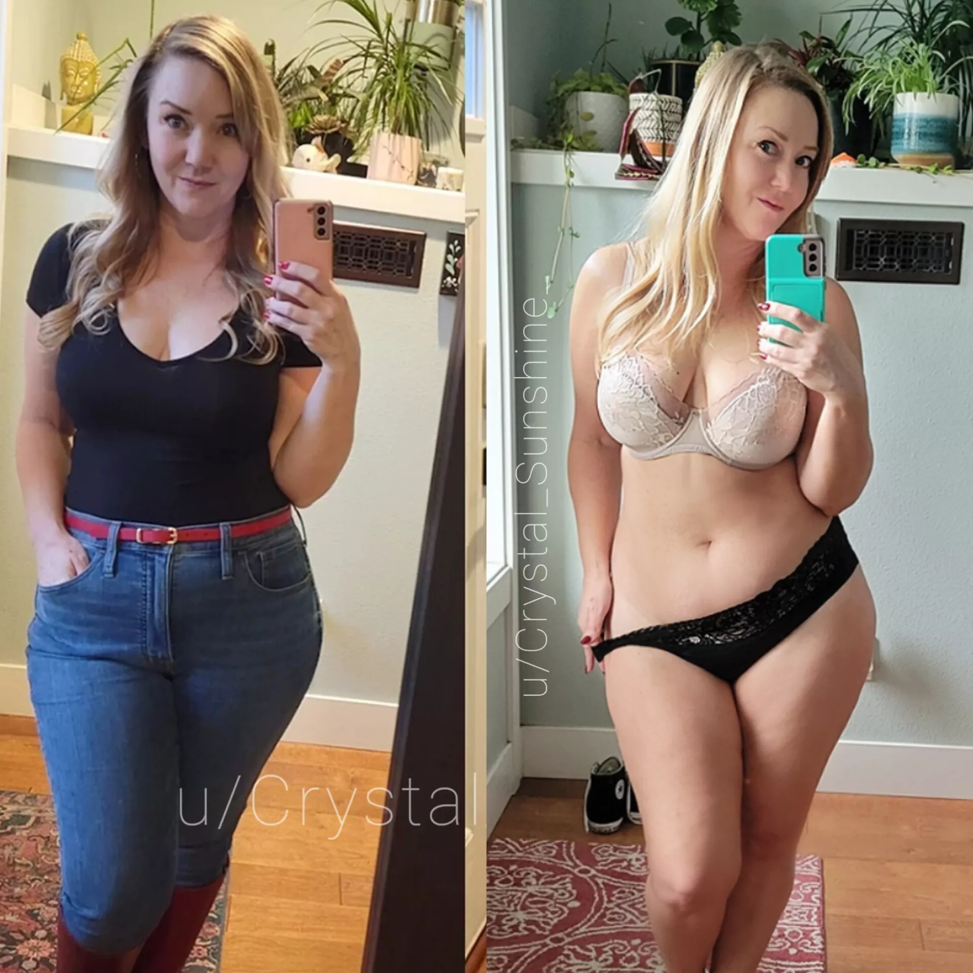 At 47 and 49. I feel like I'm aging pretty well! posted by Crystal_Sunshine_