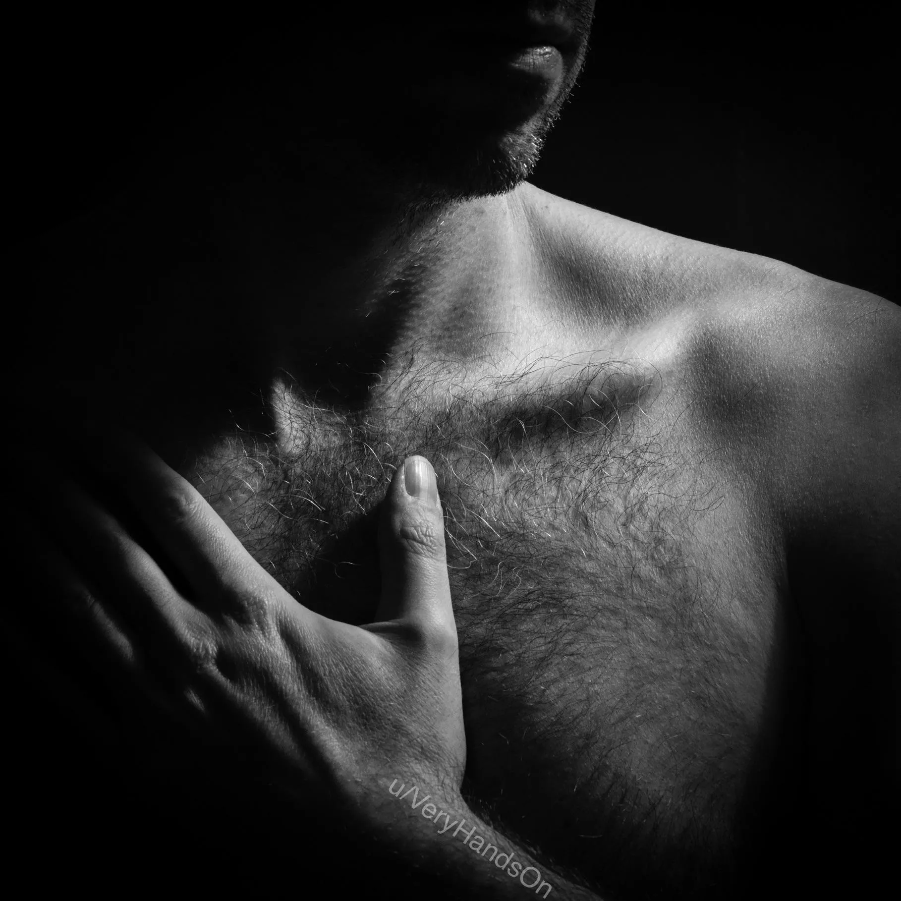 Collarbone and shadows posted by VeryHandsOn