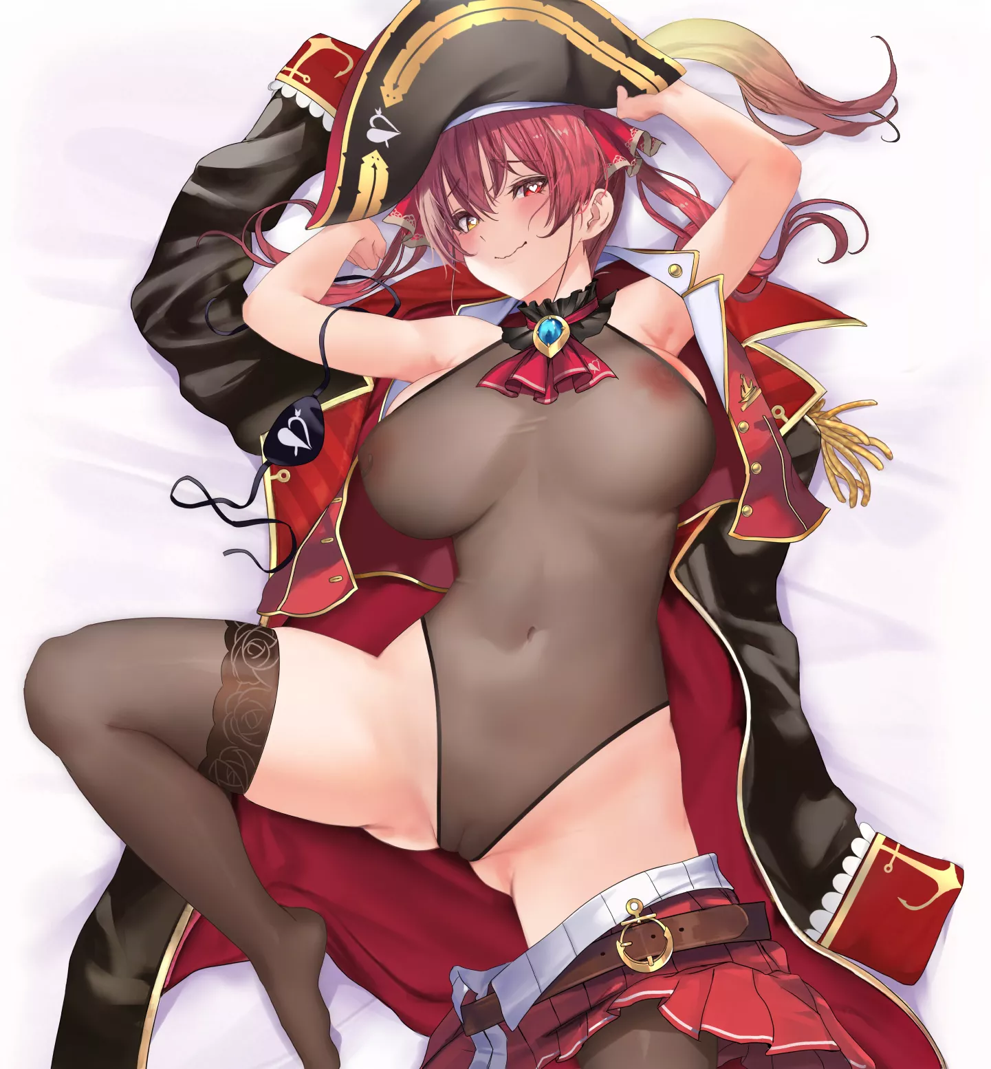 Houshou Marine On Her Back (Niina) [Hololive] posted by sequence_string