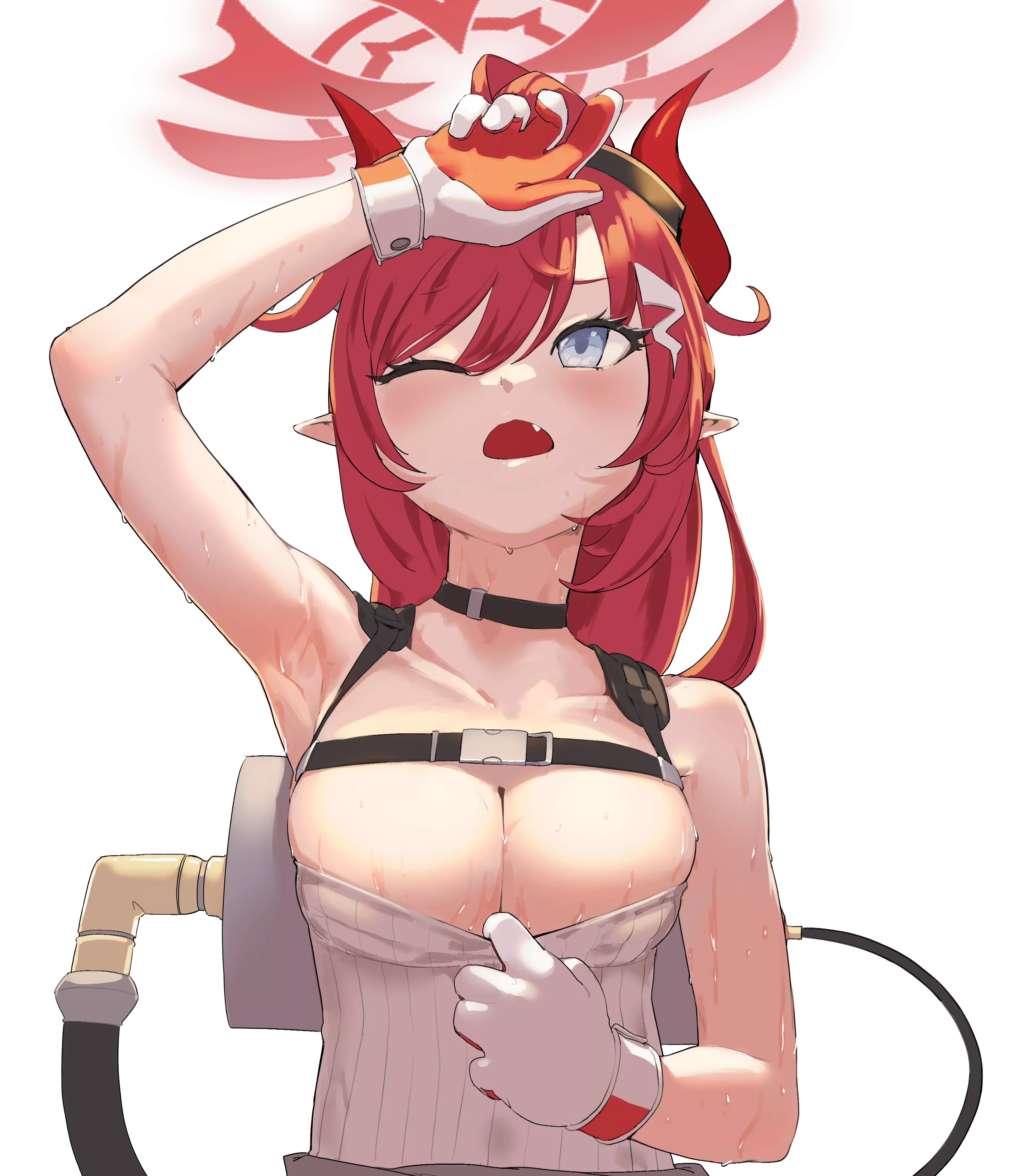 Megu's sweaty Smooth Pits posted by WanderingIlama