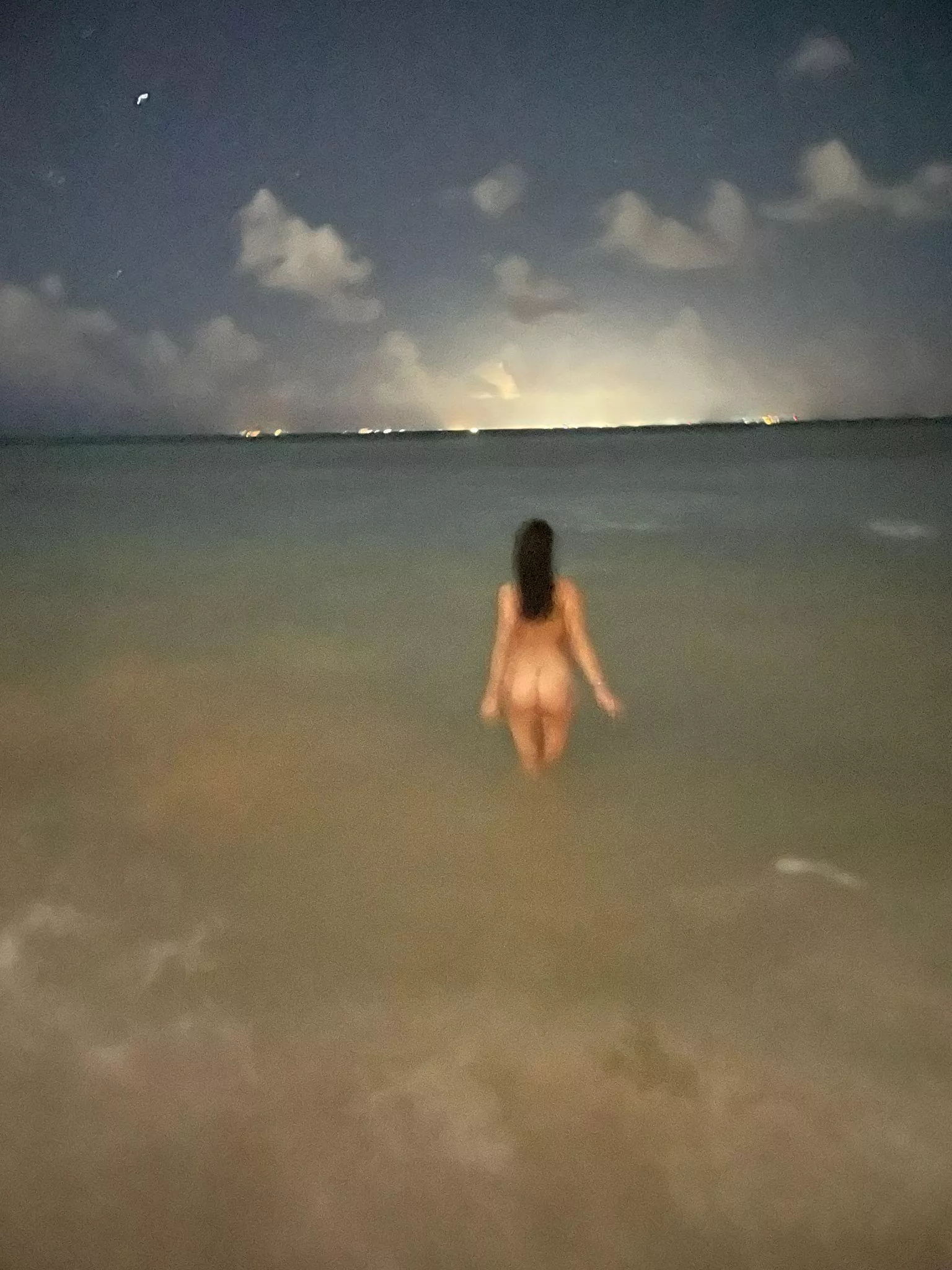 Ocean dip under a new moon. posted by okeverybodyshutup