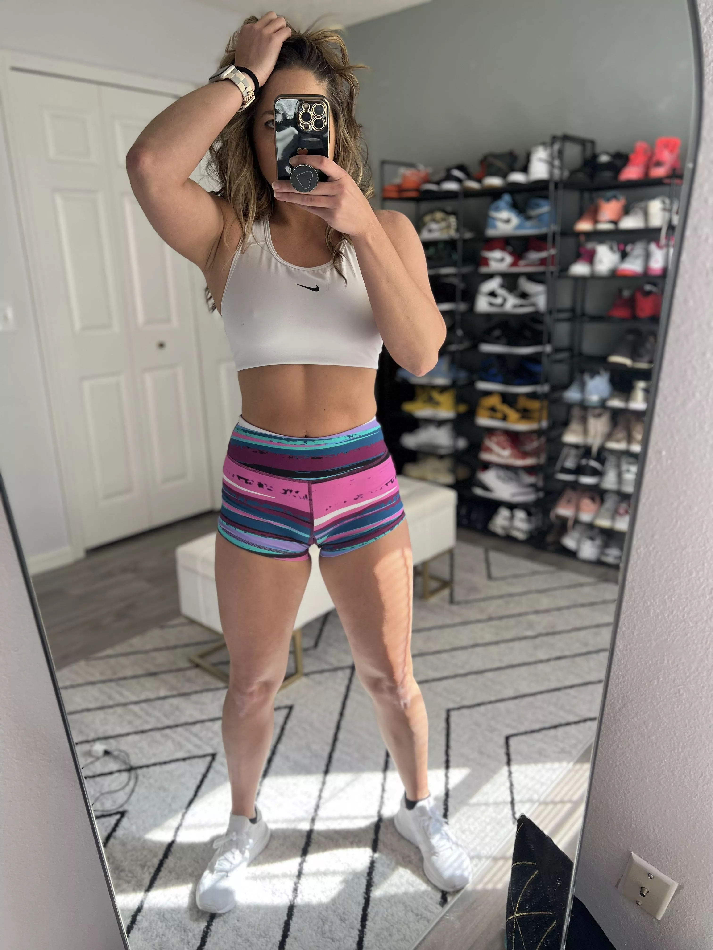 Pre-gym fit check posted by SNKRCHICK