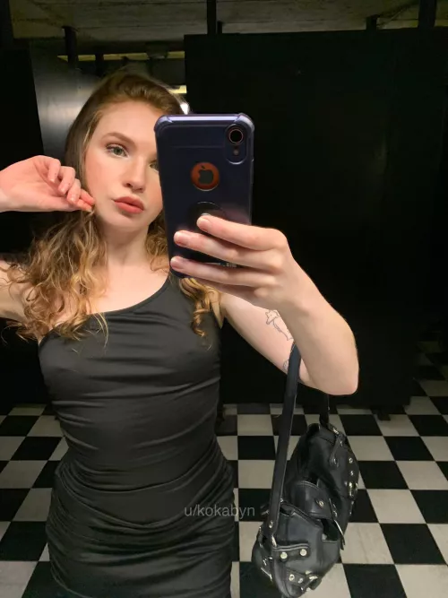 Pub selfie from the weekend, I love this dress by kokabyn