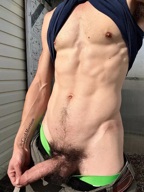 Pulling it out at work by GirthMorrison