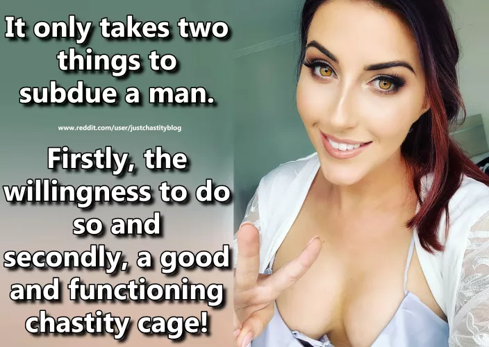 That's the way it is! by justchastityblog