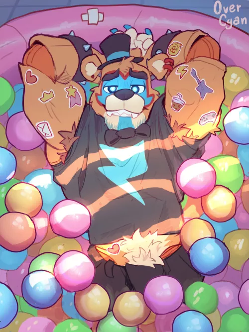 Ballpit (OverCyan) by TangentYoshi