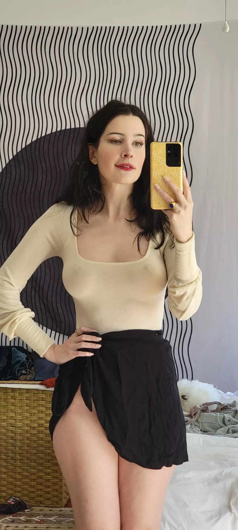 Braless and commando at the same time posted by AellaGirl