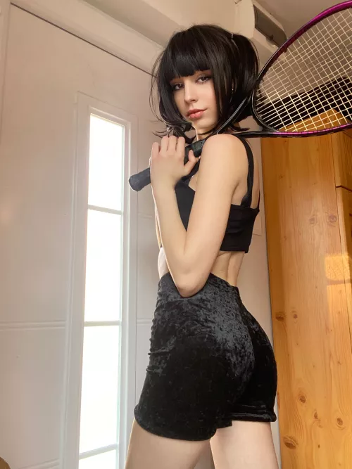 do you prefer a tennis match or cardio at home with me? 😋 by ActualLetterhead615