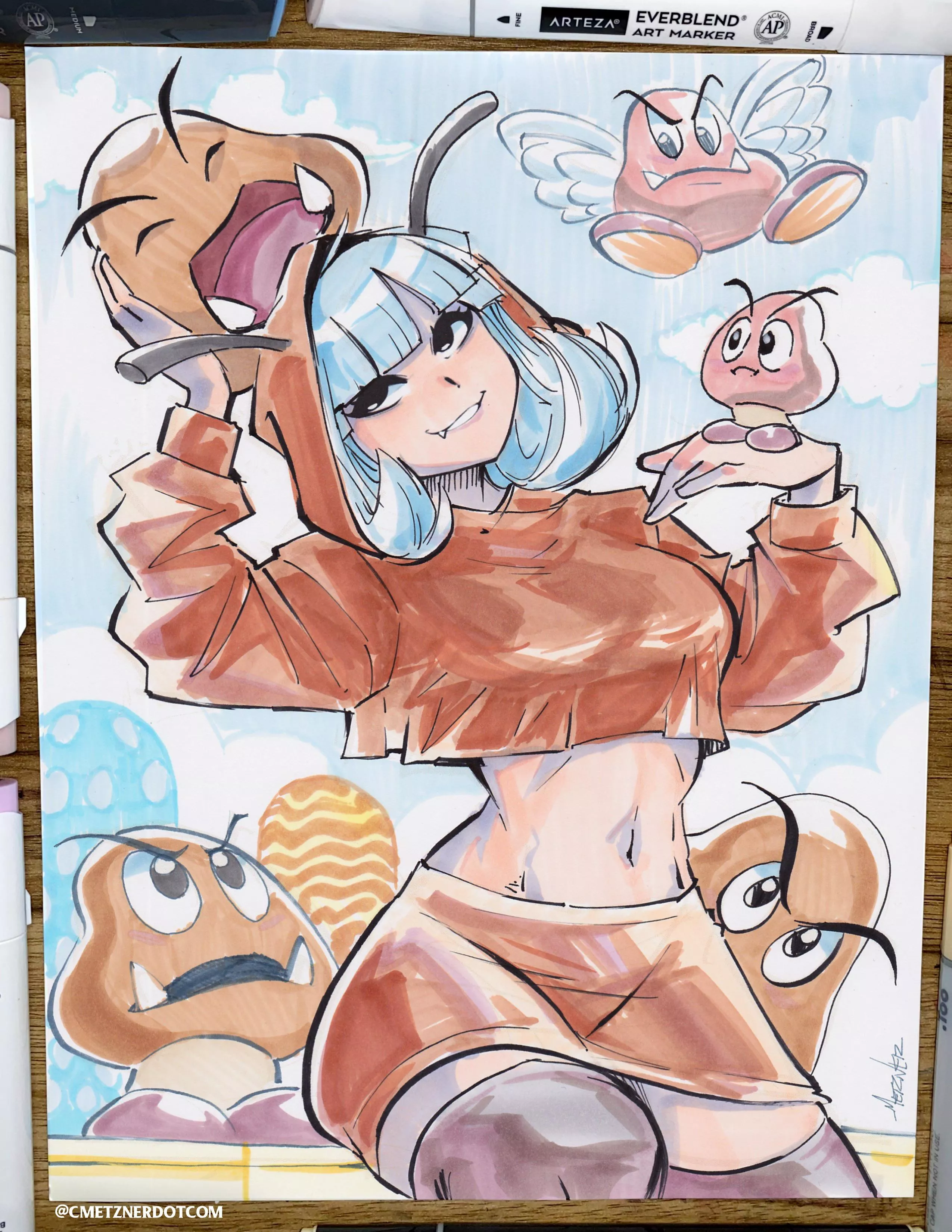 Here’s my drawing of Goomba Gal! posted by Spopling