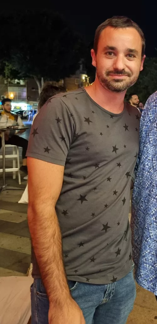 Hey there. Just me with a really funny comedian (cropped... can't know if he'd want to appear) by zoro_homo