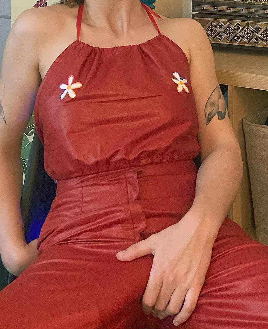 i made this outfit over the weekend 🥰 with plenty of room in the crotch... posted by hellomercury