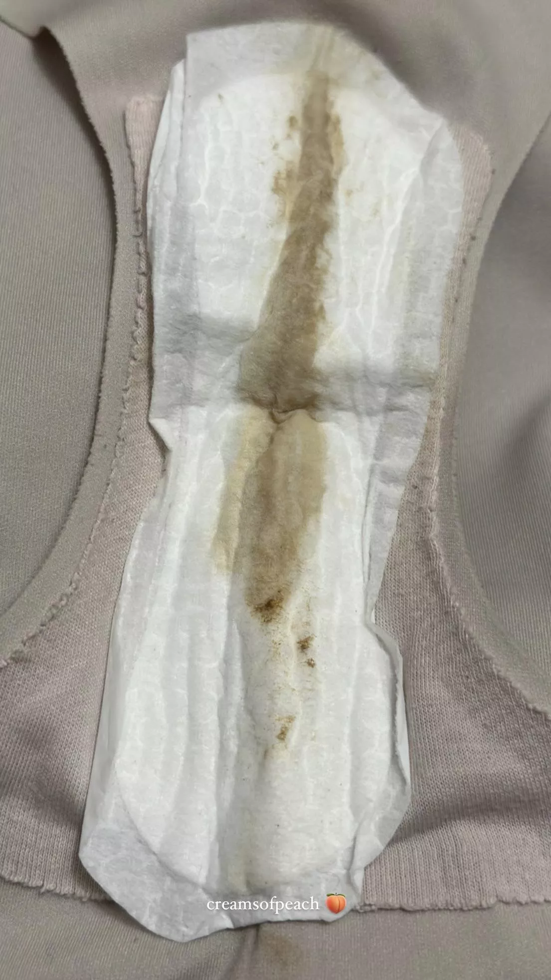 If I weren’t wearing this liner, my panties would be completely soaked through. Been wearing this for 1.5 days and I won’t take them off until 3 days is up. They already smell so musky. Can you imagine what they’d smell like then? posted by creamsofpeach