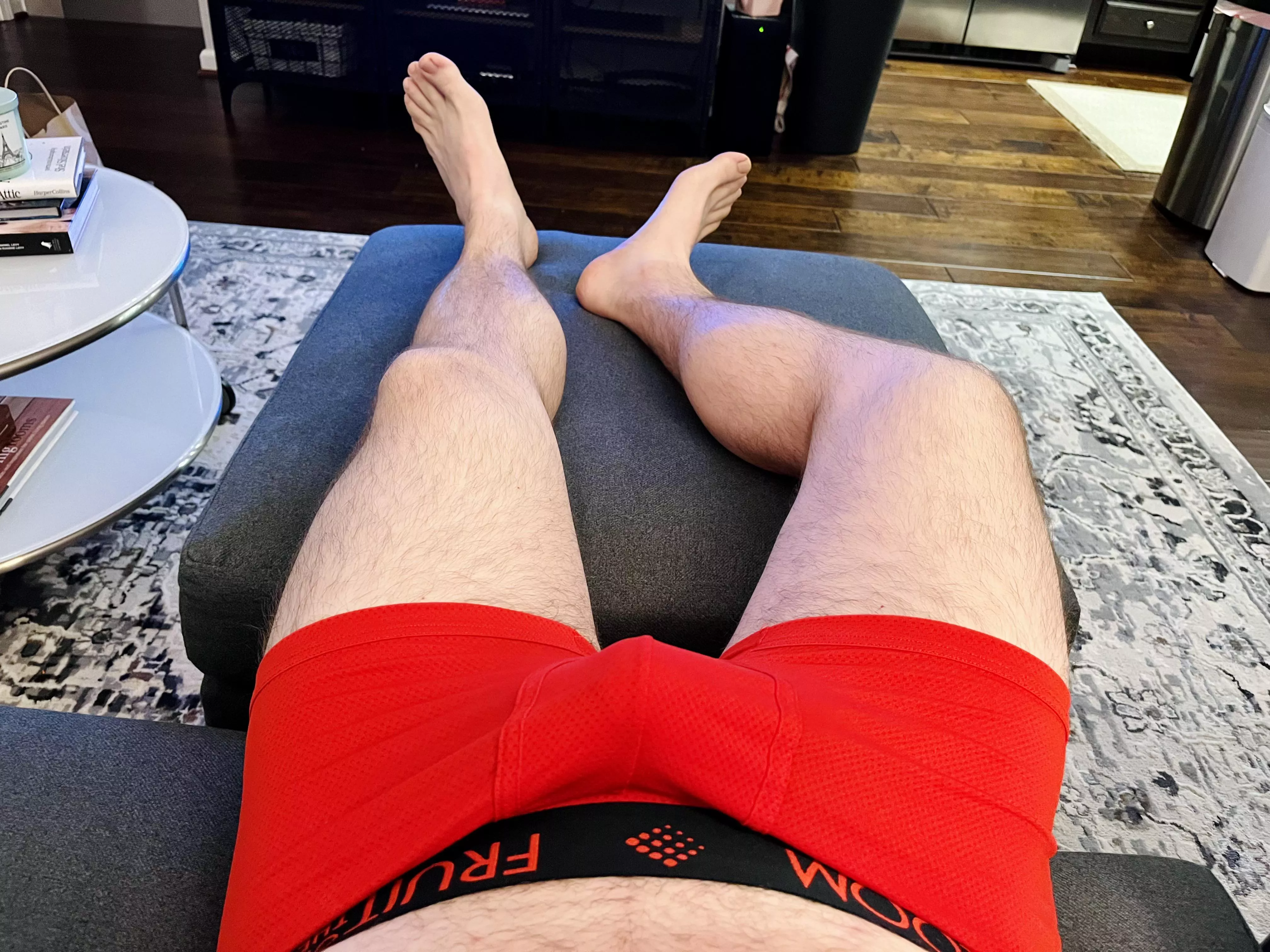 Little red trunks this morning 😏 posted by Throwingaway888777