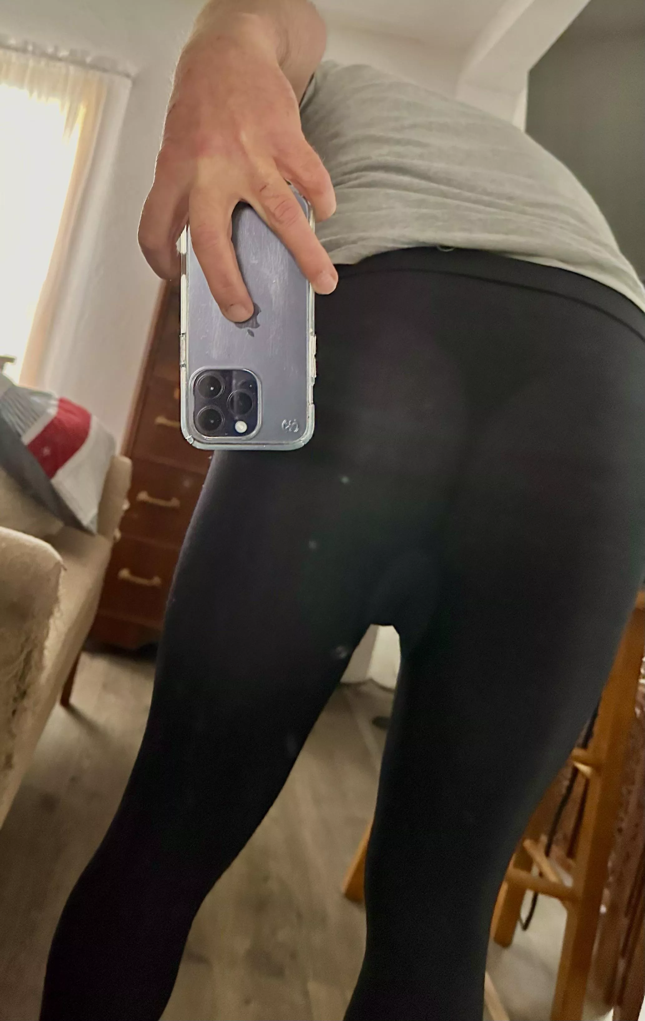 OMG you can see my thong! 🫢What would you do if you seen me like this? posted by Resident_Original468