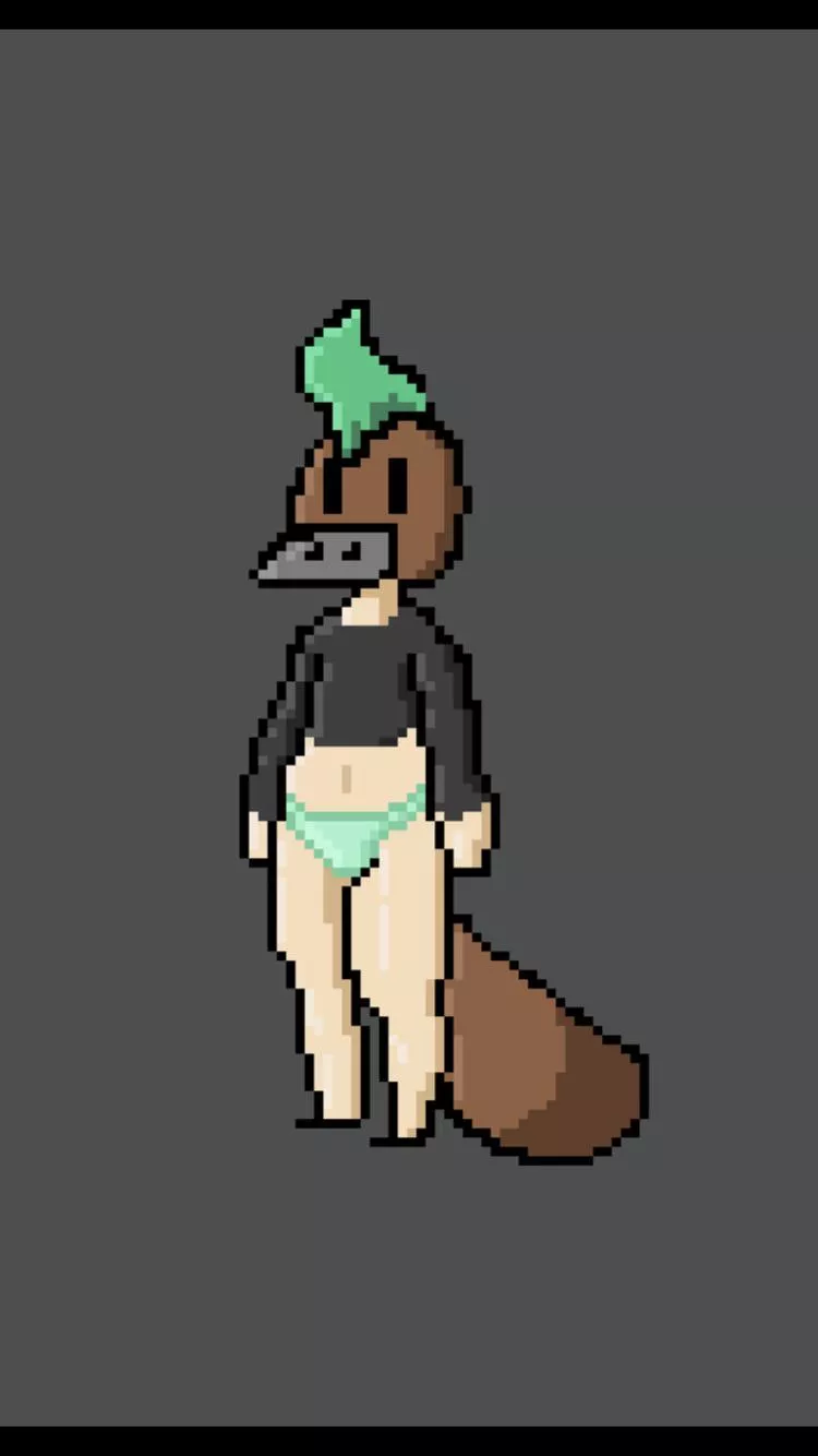 pixel sozo! (oc in the artist) posted by starkittykiller456