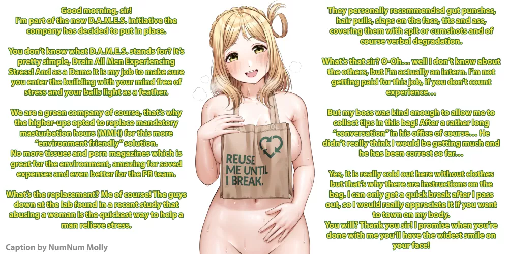 Reuse Until She Breaks! [Rough][Corrupt Company][Unpaid Intern][Free use][Abuse][Willing and Cheerful][Corporate Speech][Artist: Yonsi] by Sombraros