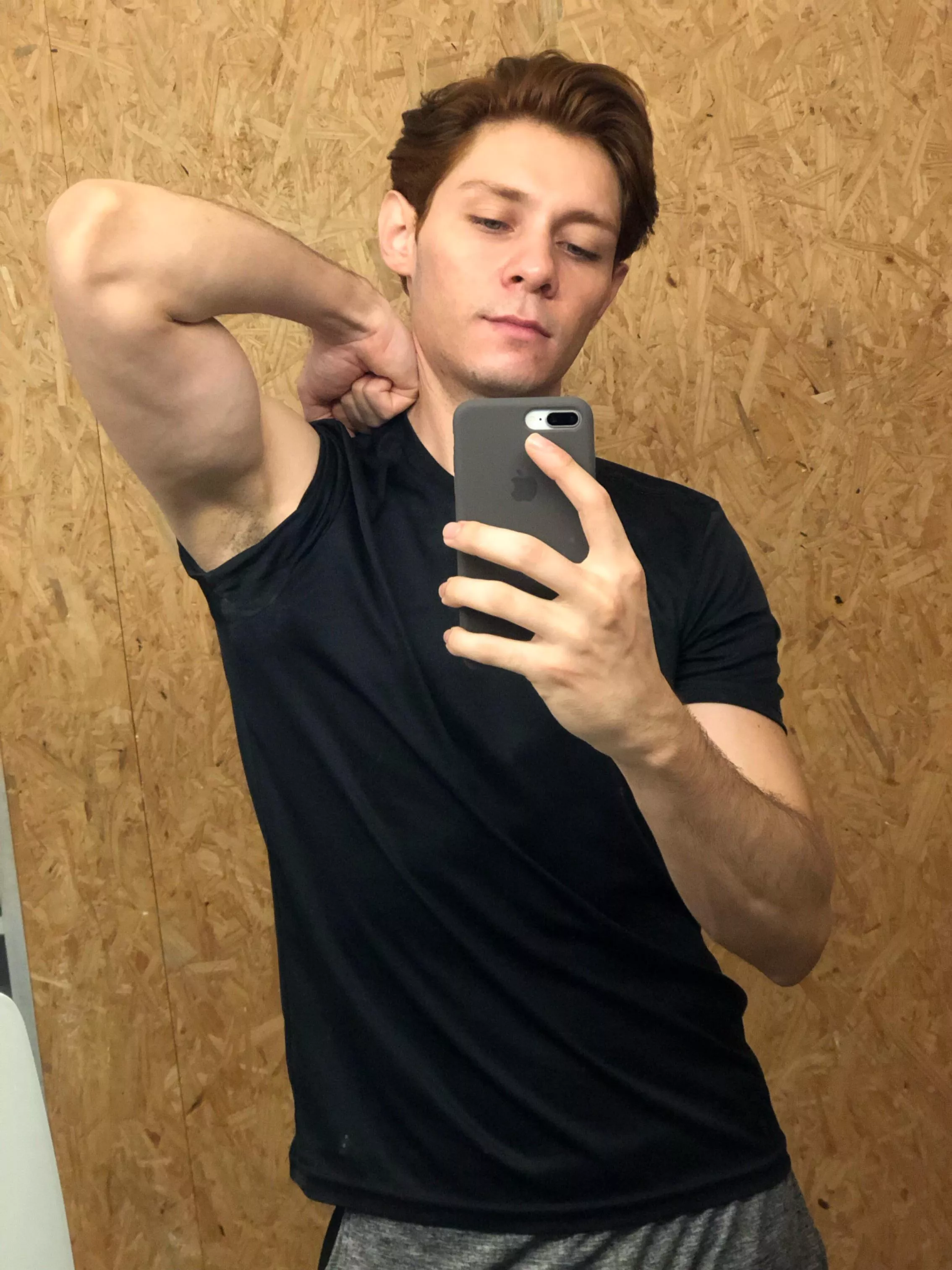 Self in the gym mirror posted by Bruce_redhead