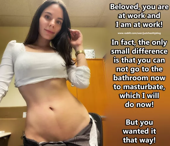 She enjoys teasing and denying you whenever she can! by justchastityblog