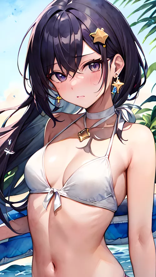 White Bikini by CheetahSperm18