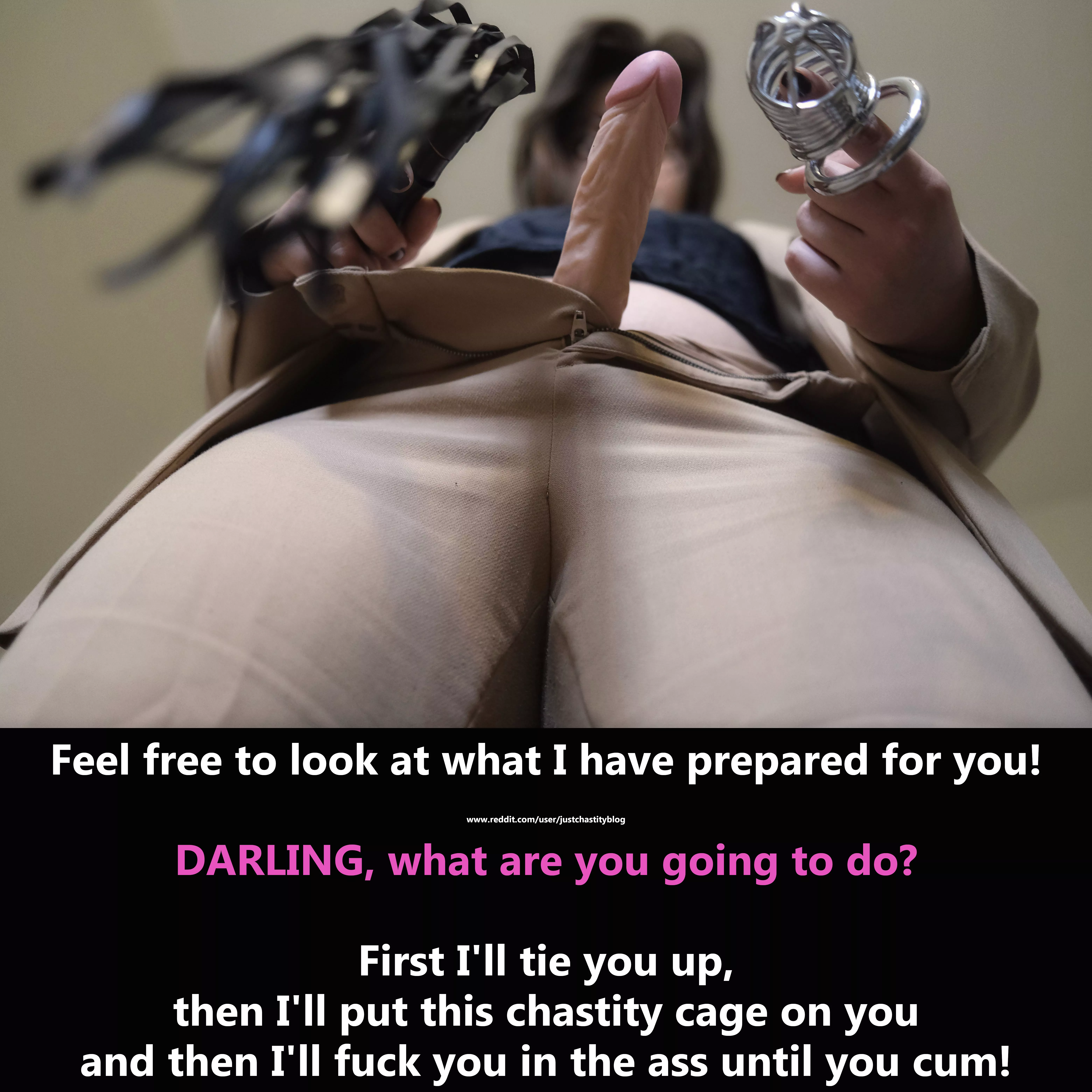 Women are often much more willing to experiment than men! posted by justchastityblog