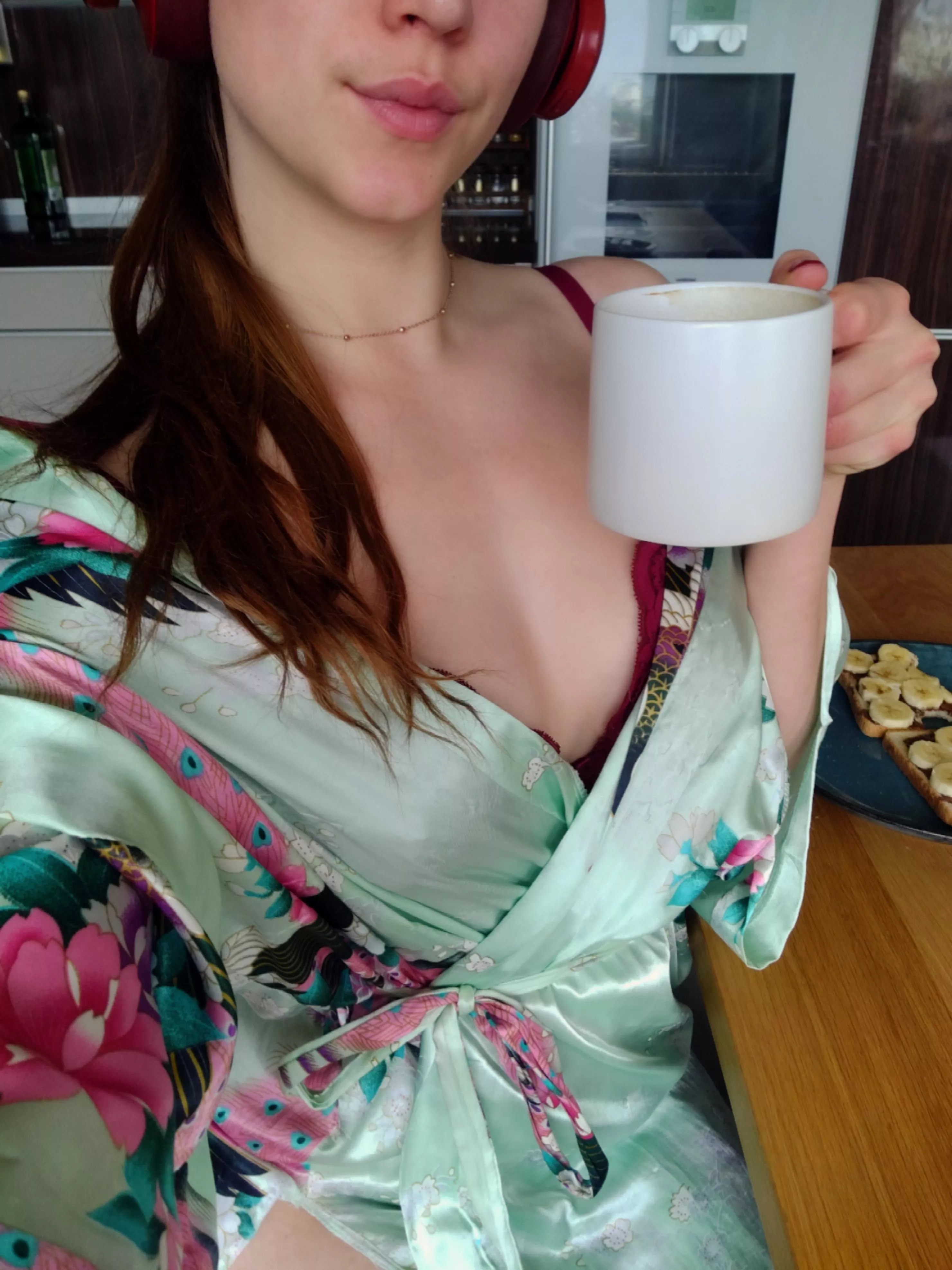 I always have a coffee before I get dressed 😋 [f] posted by princess69stephanie