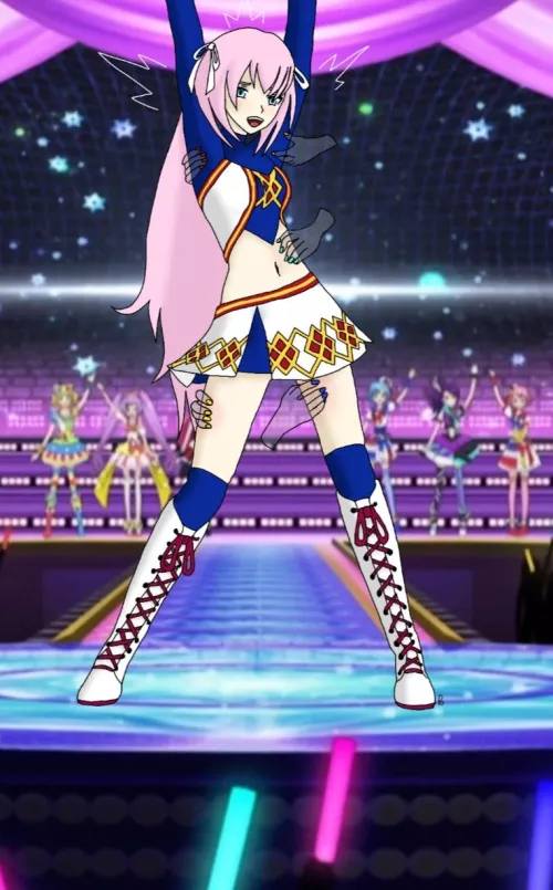 Luka tickled by invisible hands while dancing on stage 💖 ⭐️ Open for Commissions ⭐️ by n0baraKugisaki