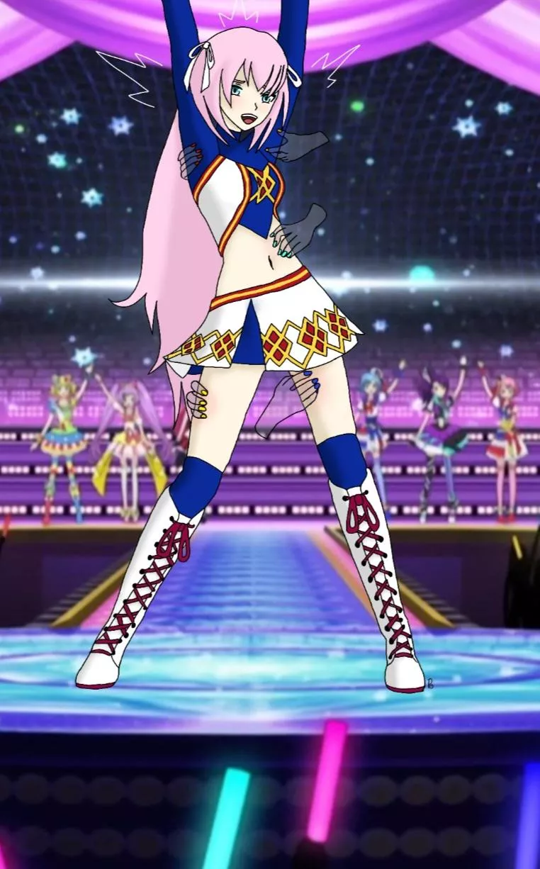 Luka tickled by invisible hands while dancing on stage 💖 ⭐️ Open for Commissions ⭐️ posted by n0baraKugisaki