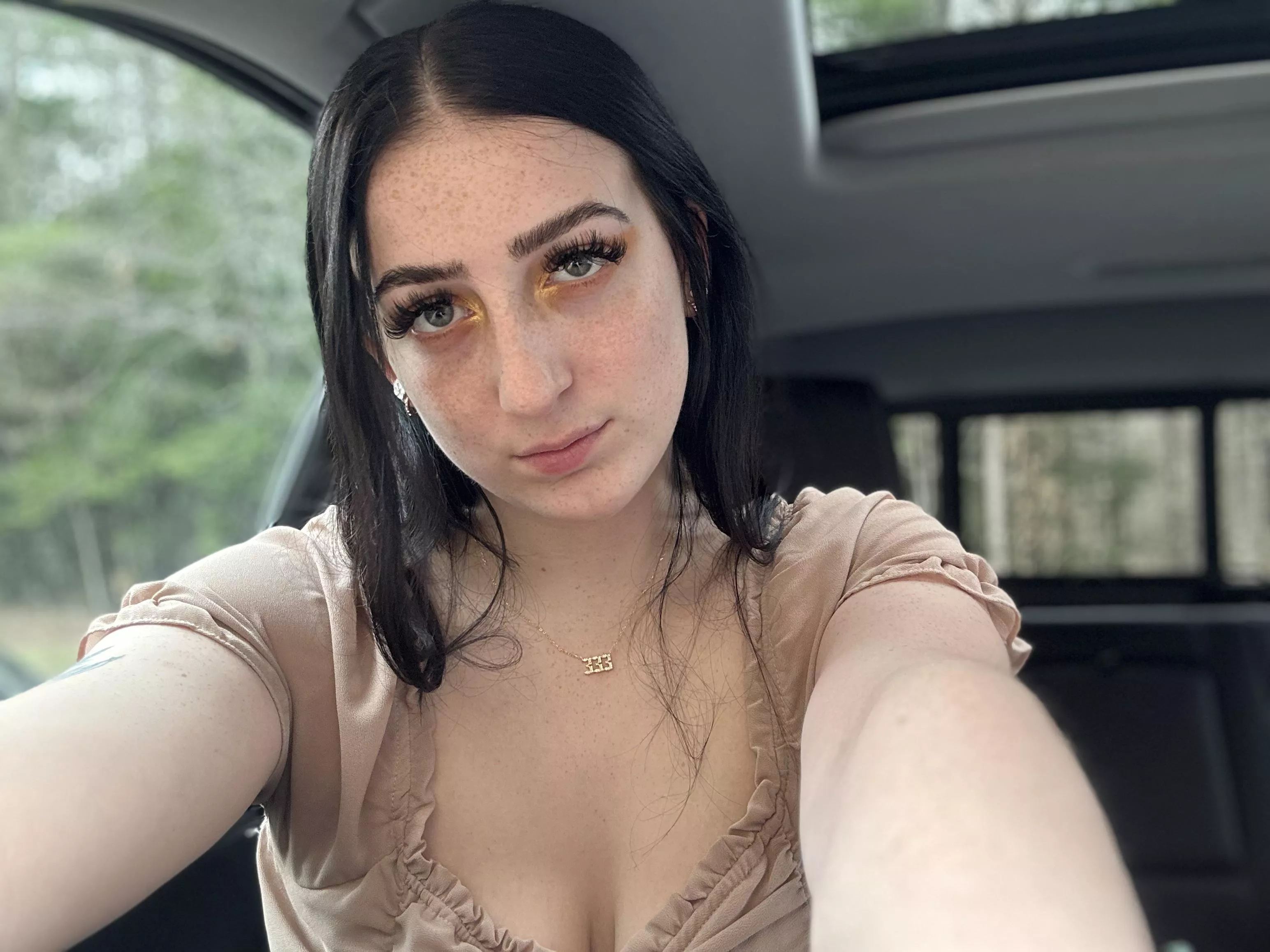 My eyes are up here 😏 posted by itsmaterialbaby