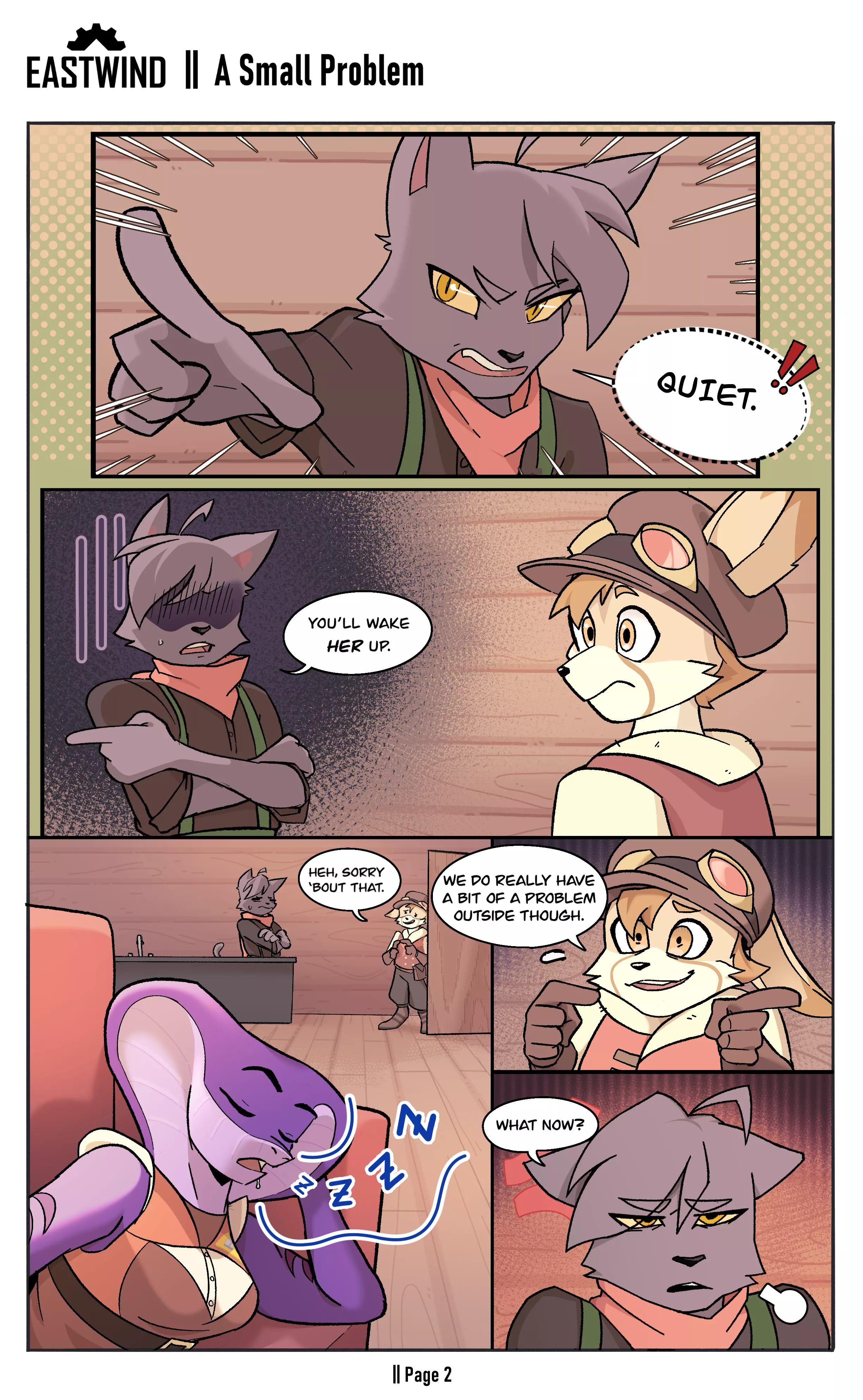 Page 2 of our lil comic about our upcoming 3D furry game! posted by Brian0749