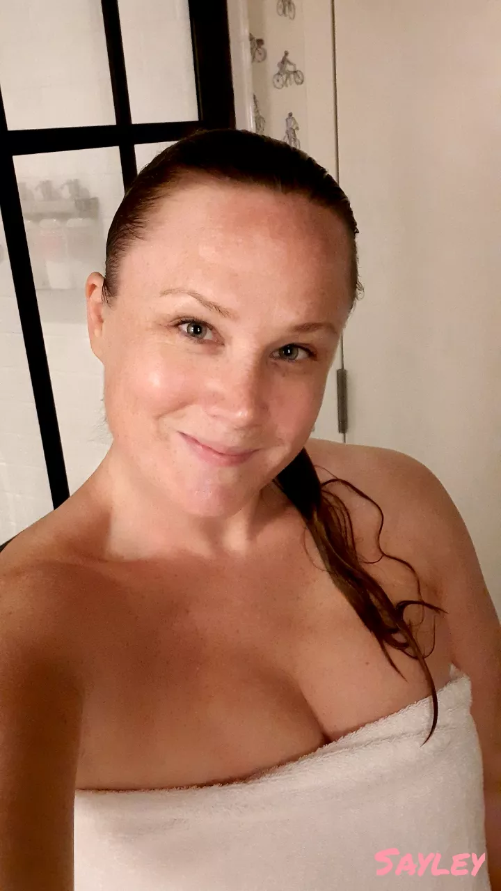 Post shower, feeling super clean, yet super naughty posted by Sayleywayley