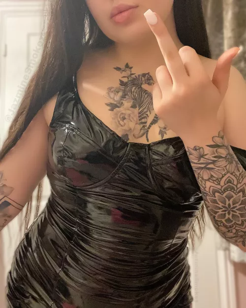 shiny denial… yum 🤭[oc] by JazmineSmokez
