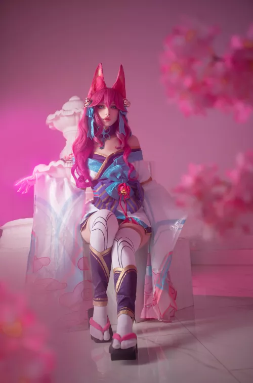 Spirit Blossom Ahri cosplay by me by Ulichan_cos