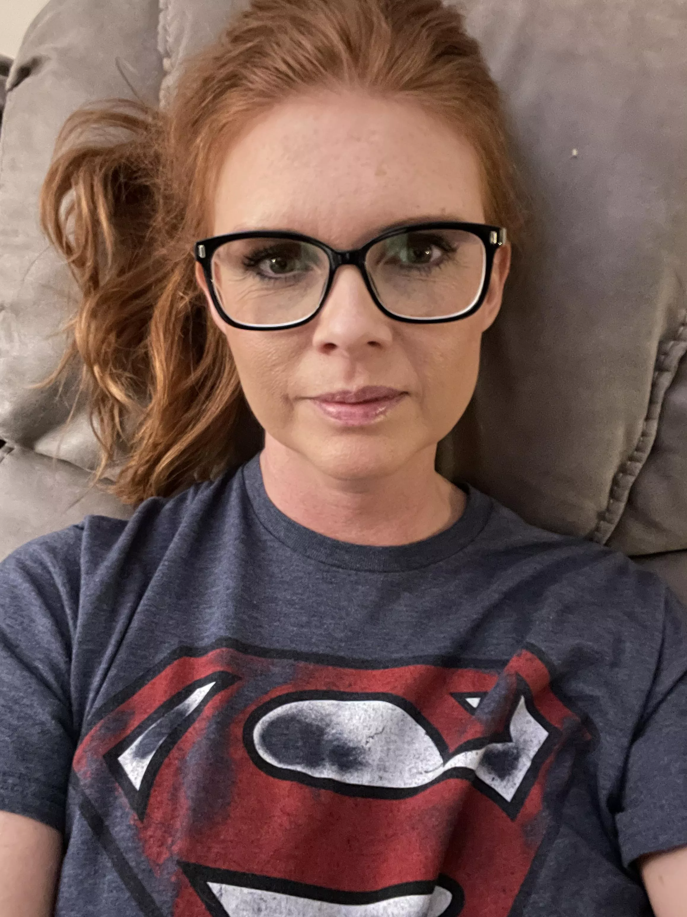 These glasses are staying on no matter what comes next! posted by Redhead974