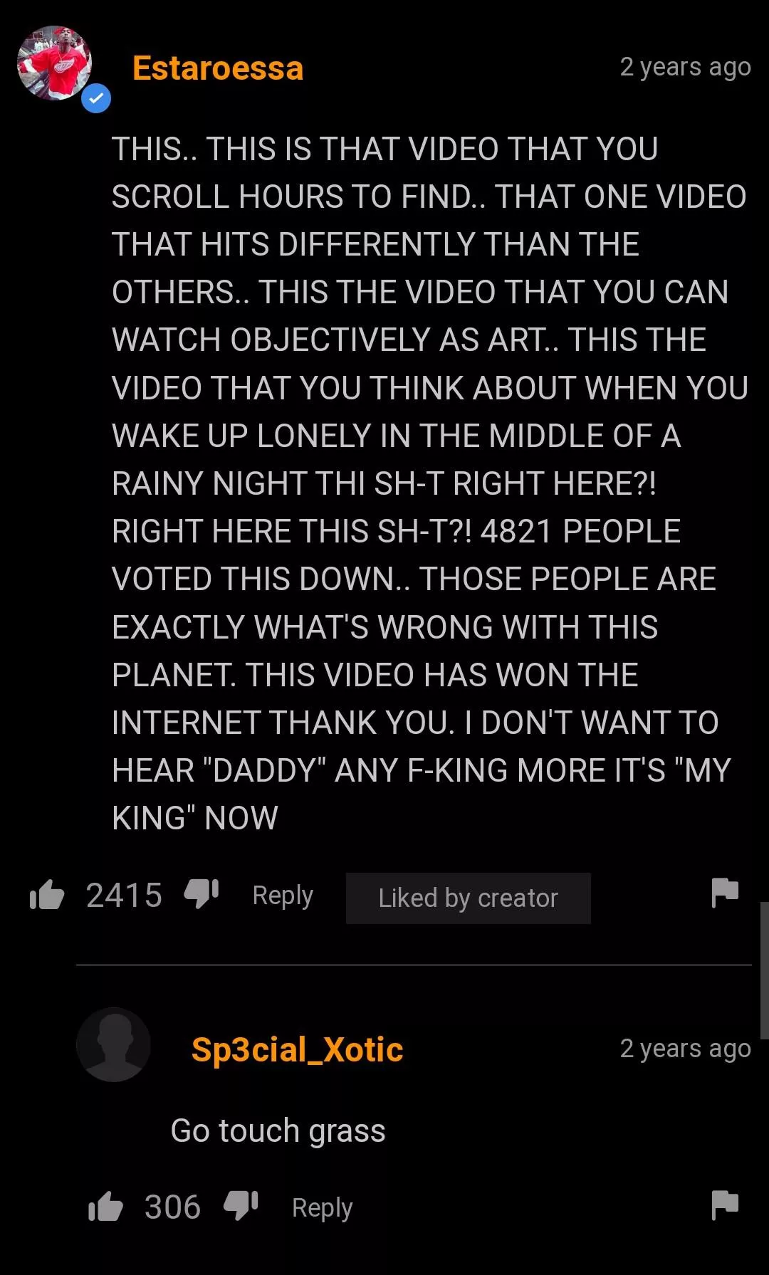 Touching grass posted by megamind205