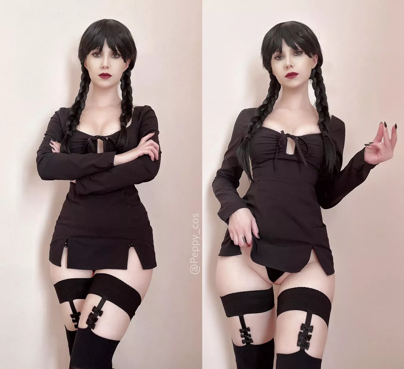 Wednesday cosplay by Peppy_cos 🖤 posted by peppy_cos