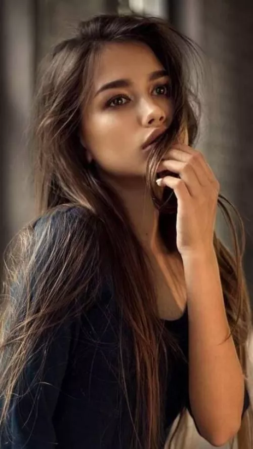 Daydreaming Brunette by Electronic_Menu_3471