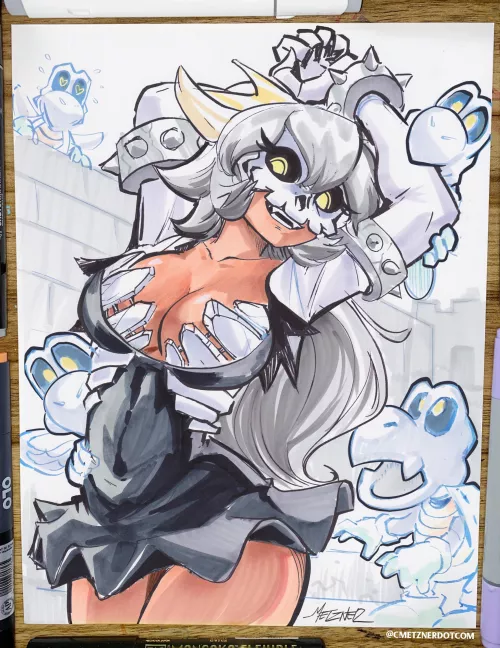 Here’s my drawing of Dry-Bonesette! by Spopling