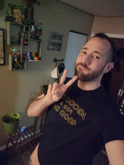 Hey. You're gonna have a good day. It may not be perfect, but your part of it and that's pretty great. by Ok-Property-2949