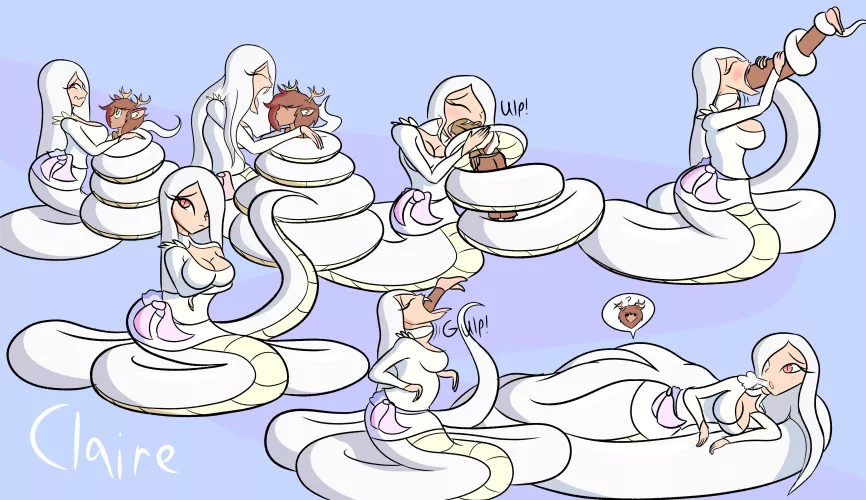 {Image} Claire the lamia, swallows her crushes whole (Art by JackMunchy) by Ok_Inside_6306