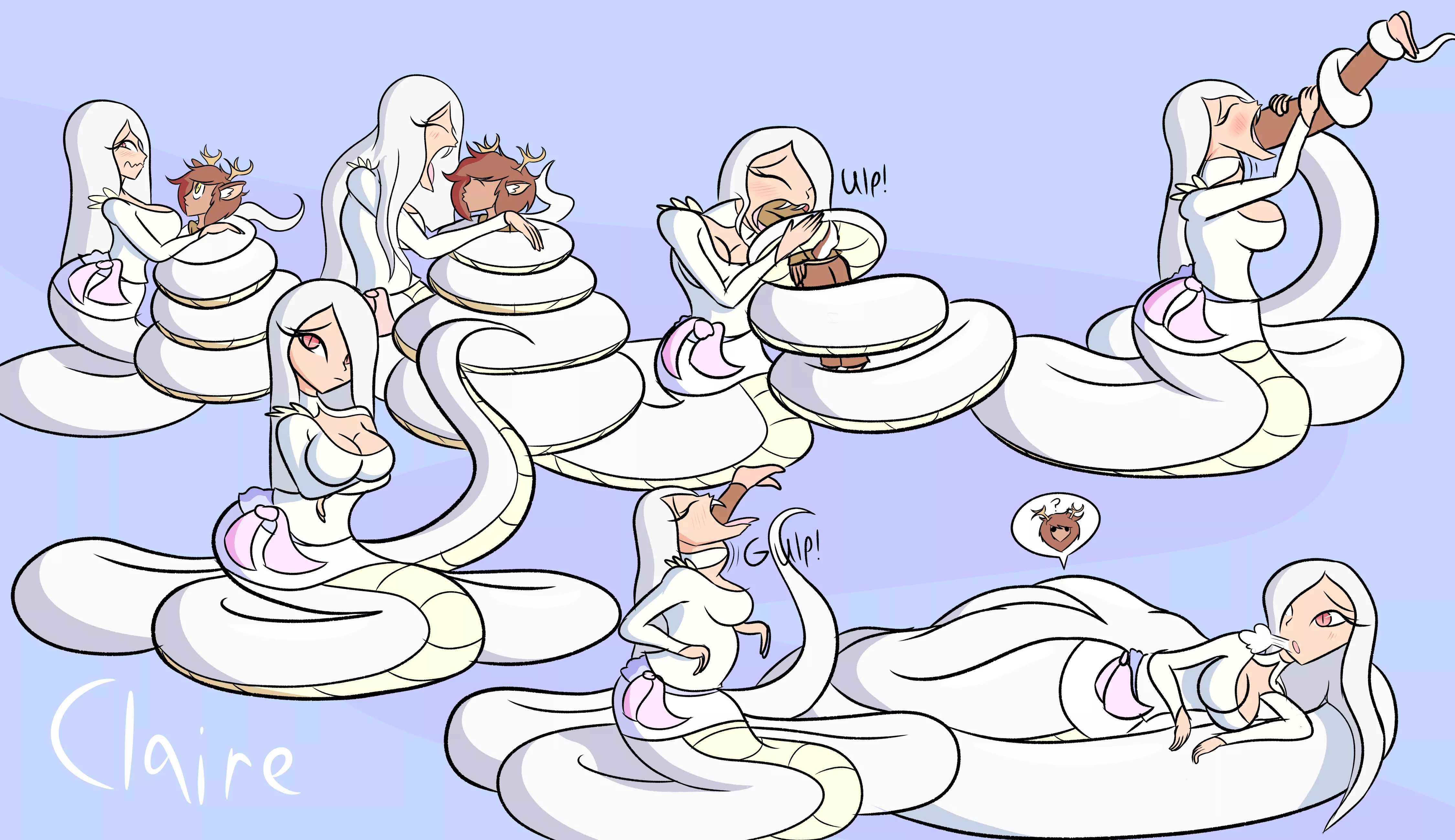 {Image} Claire the lamia, swallows her crushes whole (Art by JackMunchy) posted by Ok_Inside_6306