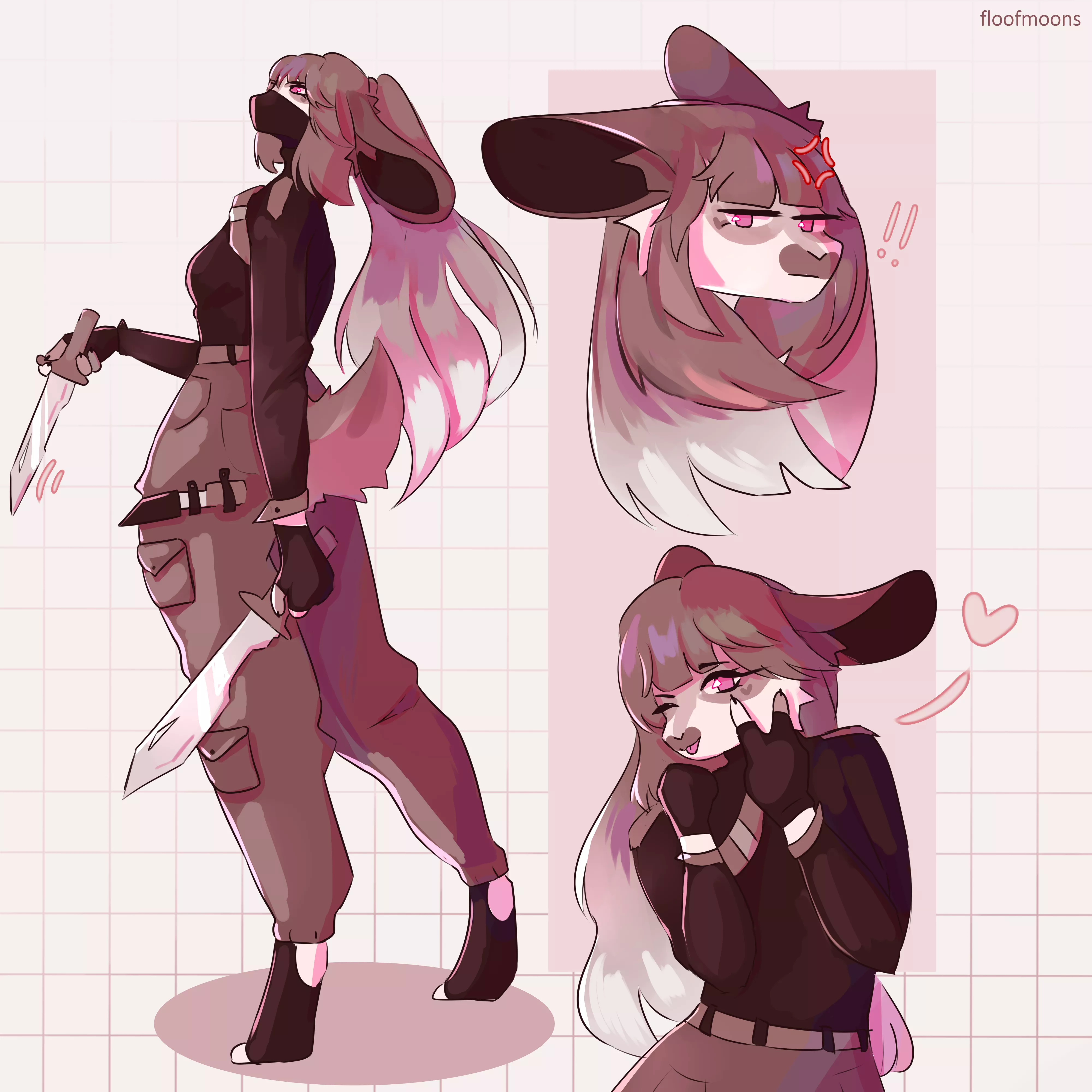 in her defense if she hurt someone with those knives she was just in a silly goofy mood [OC] posted by floofmoons