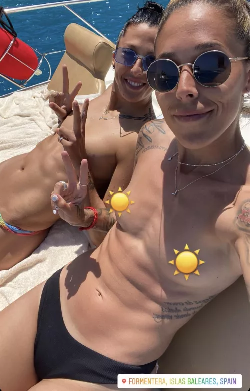 Jennifer Hermoso and Lola Gallardo - Spain Women’s Football Team by mikehenderson99