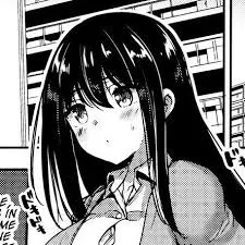 LF mono source: 1girl, black hair, long hair, hair between eyes, blushing posted by DigitalInferno00