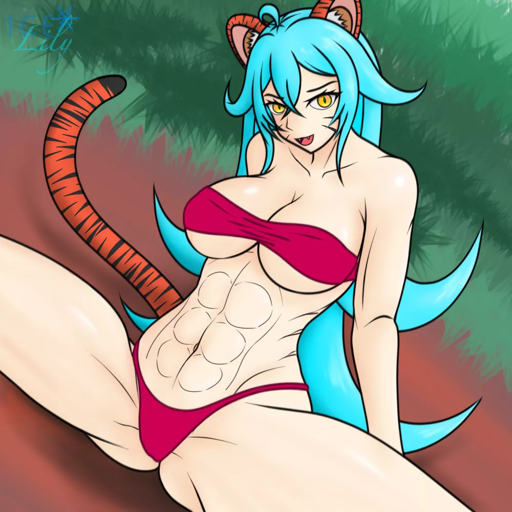 OC tiger girl posted by IceLily98