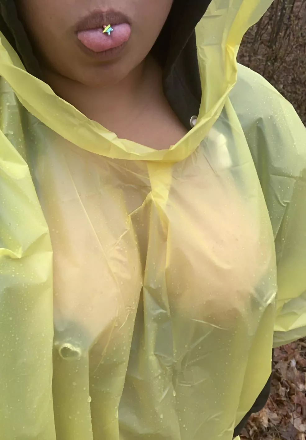 Playing in the rain ☔️ posted by Littl3Birdie