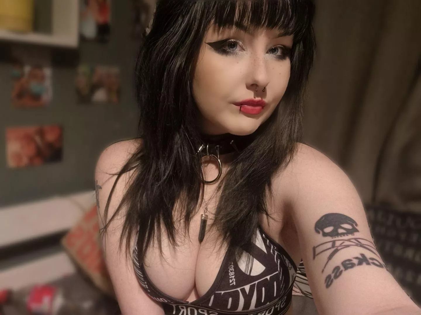 Think I should take this off🖤🍒 posted by nekocherrie