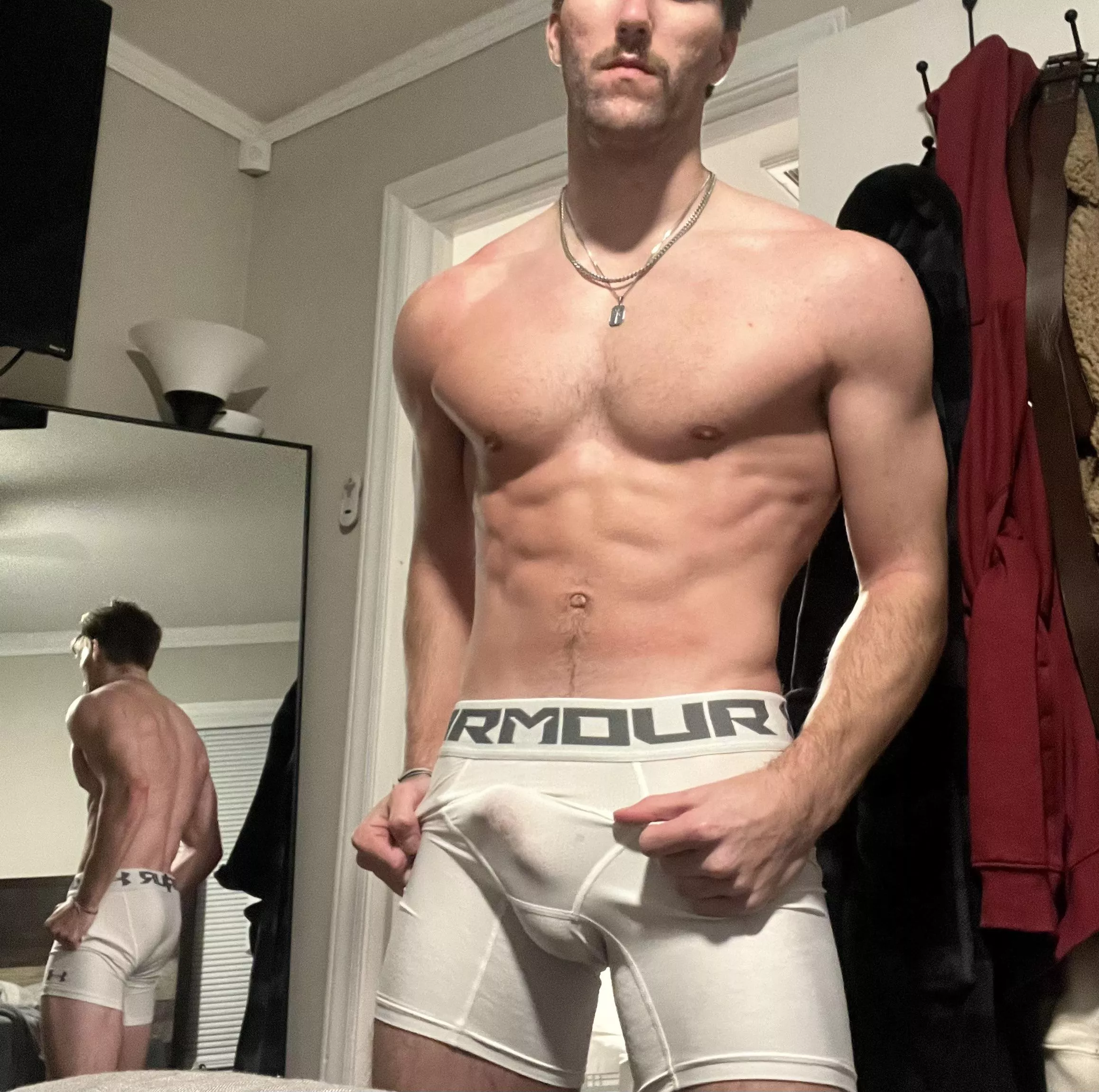 Too tight? Also bonus back and booty peek [M] posted by Altaccountsaredope