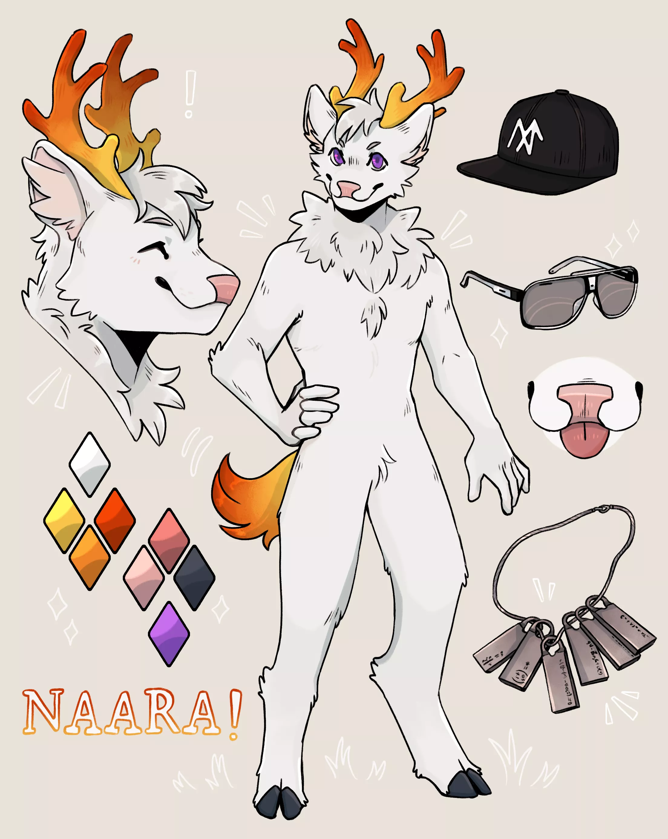 After years of going without a ref sheet, I finally got one ^^ (u/jakdaws) posted by Fish-OwO